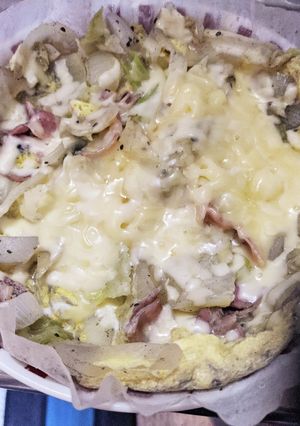 キャベツ蒸し、チーズ乗せ(QC)-レシピのメイン写真