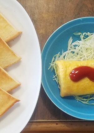 ハムチーズオムレツ-レシピのメイン写真