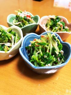 ♪豆苗&かにかまのぽん酢和え♪-レシピのメイン写真