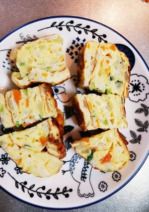野菜たっぷり卵焼き-レシピのメイン写真