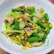 水菜と鶏肉の炒めもの