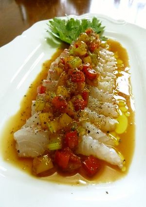 真鯛のカルパッチョ♪香味ソース♪-レシピのメイン写真