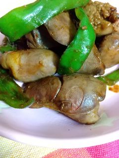 鶏レバーとピーマンの甘辛炒め-レシピのメイン写真