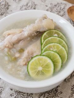 【朝がゆ】青の薬膳粥キット アレンジ-レシピのメイン写真