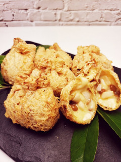 納豆長芋チ-ズの巾着揚げ♪-レシピのメイン写真