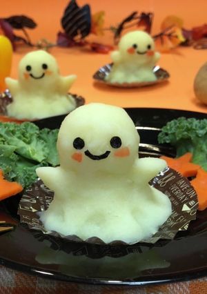 ☆ハロウィン☆栄養たっぷりおばけポテト♡-レシピのメイン写真