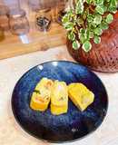 大大大好きチーズとカニカマ紫蘇の卵焼き