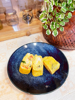 大大大好きチーズとカニカマ紫蘇の卵焼き-レシピのメイン写真