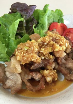 豚こまで!油淋鶏風-レシピのメイン写真