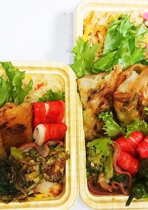 【夫婦弁当131】春巻2種と焼き浸し-レシピのメイン写真
