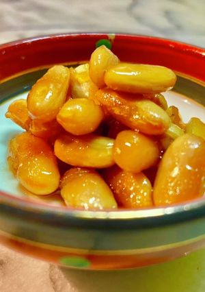 黒糖と芋焼酎で煮たインゲン豆のつまみ-レシピのメイン写真
