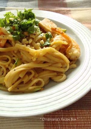 タイ風＊海老と鶏肉のリングイネ-レシピのメイン写真
