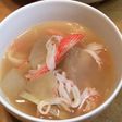 茅乃舎海老だしで☆冬瓜とカニカマのスープ
