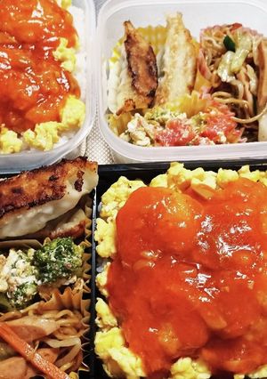 高校生息子＆旦那弁当（9/27）-レシピのメイン写真