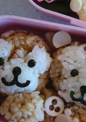 テディベアおにぎりのお弁当-レシピのメイン写真