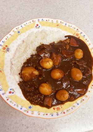 学校の給食メニュー♡うずら卵入りカレー♡-レシピのメイン写真