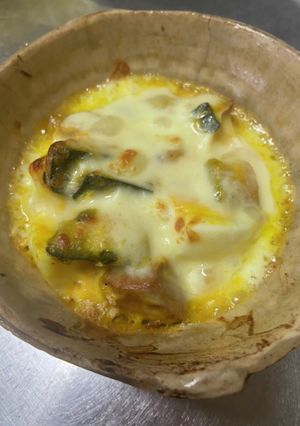 かぼちゃ煮物リメイク:南瓜オーブン焼き-レシピのメイン写真