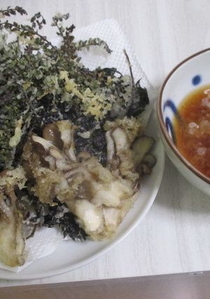 赤紫蘇の実の天麩羅^^-レシピのメイン写真