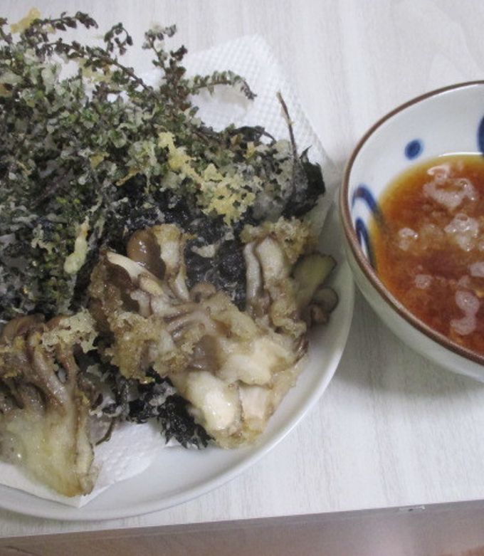 赤紫蘇の実の天麩羅^^-レシピのメイン写真