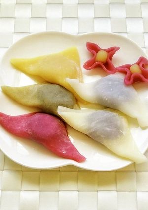 カラフル生八つ橋（野菜パウダー使用）-レシピのメイン写真