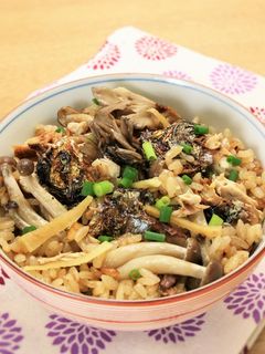 さんまときのこの炊き込みご飯-レシピのメイン写真