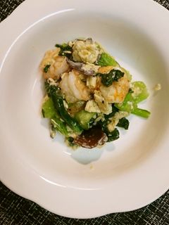 海老とチンゲン菜のサッと炒め-レシピのメイン写真