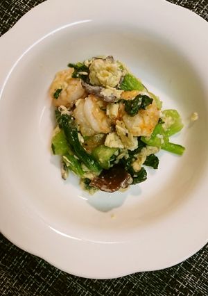 海老とチンゲン菜のサッと炒め-レシピのメイン写真