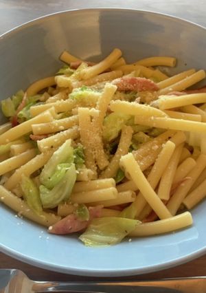 キャベツとウインナーのショートパスタ-レシピのメイン写真