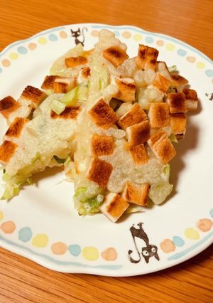 ピザ風お好み焼き-レシピのメイン写真