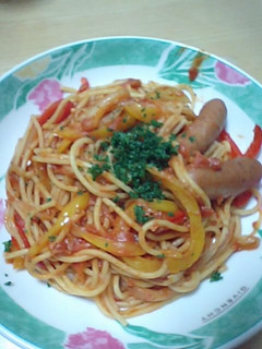 簡単!トマトソースのスパゲティ♪-レシピのメイン写真