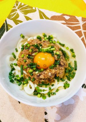 サバ味噌混ぜうどん☆-レシピのメイン写真