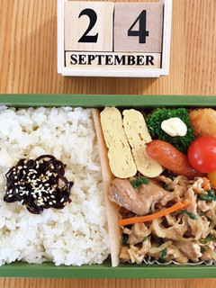 豚コマもやし炒め弁当 21/9.24-レシピのメイン写真