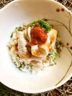 豚しゃぶ丼~梅ソース~-レシピのメイン写真