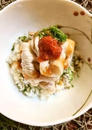 豚しゃぶ丼～梅ソース～-レシピのメイン写真