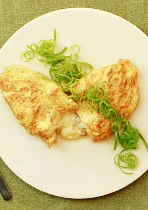 葱王と蓮根のチーズオムレツ-レシピのメイン写真