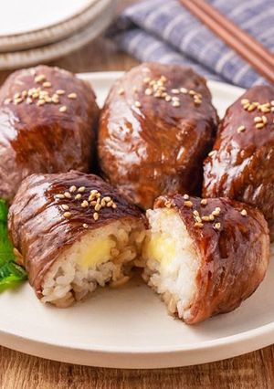 肉巻きおにぎり-レシピのメイン写真