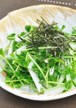 豆苗と大根のパリパリサラダ-レシピのメイン写真
