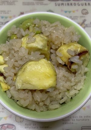 MrsWongちの秋の栗ご飯-レシピのメイン写真