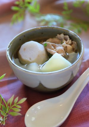 里芋と豚肉のスープ-レシピのメイン写真