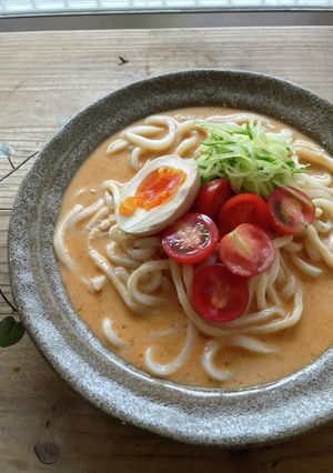 m冷やし豆乳味噌うどん-レシピのメイン写真