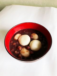小豆を煮て 白玉ぜんざい-レシピのメイン写真