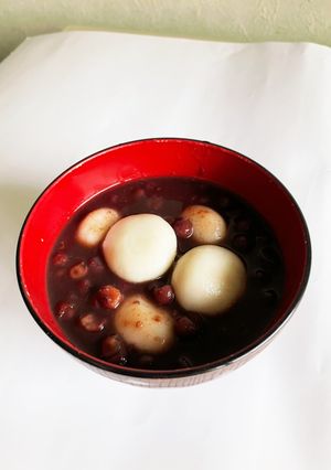小豆を煮て 白玉ぜんざい-レシピのメイン写真