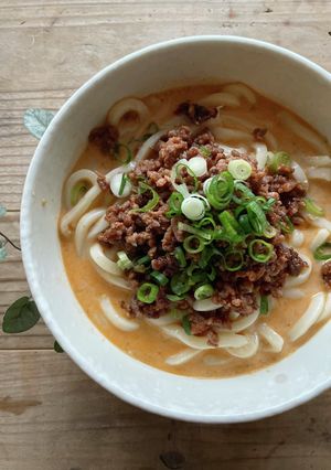 m担々麺風豆乳うどん-レシピのメイン写真