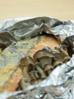 鮭のホイル包み焼き 甘みそだれ-レシピのメイン写真