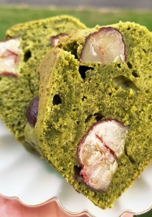 簡単しっとり♡渋皮煮の抹茶パウンドケーキ-レシピのメイン写真