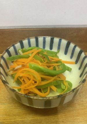 レンチン簡単ピーマンおかず-レシピのメイン写真