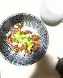 大豆ミートでおろしポン酢のからあげ丼♪