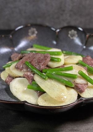 マコモダケと牛肉の炒め物-レシピのメイン写真