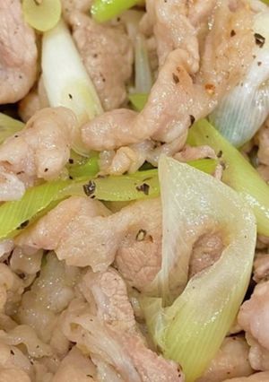 ねぎ塩豚炒め-レシピのメイン写真