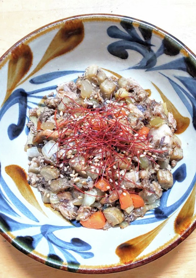 サバとゴボウのそぼろ-レシピのメイン写真